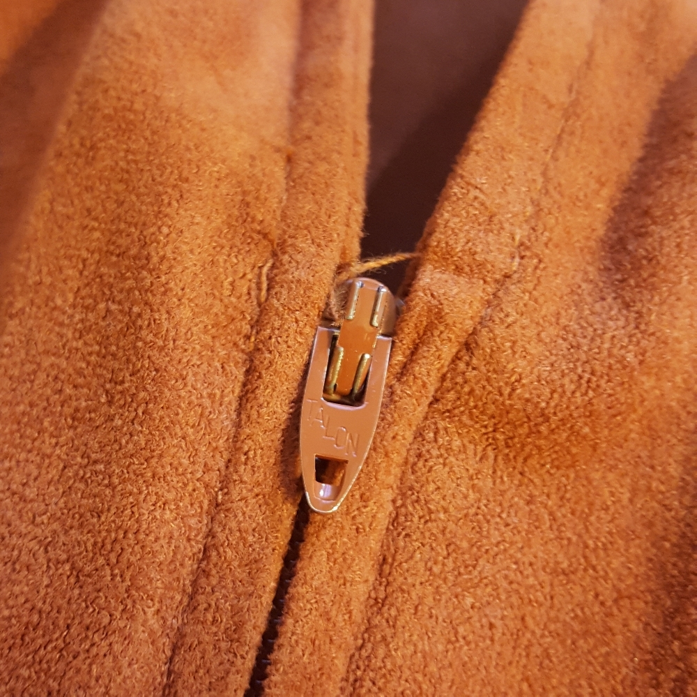 Vintage 60's / 70's Rust brown Velour Jumpsuit - Picture 6 of 10